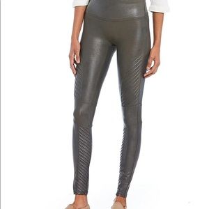 Spanx Faux Leather Moto Leggings